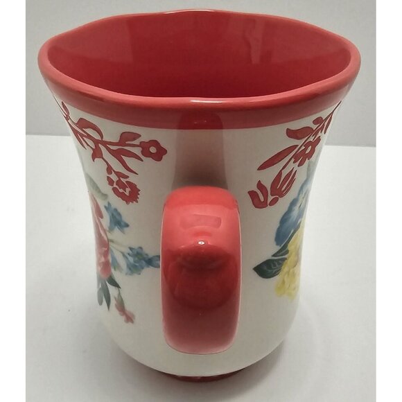 THE PIONEER WOMAN FANCY FLOURISH STONEWARE 17 OUNCE COFFEE MUG BEAUTIFUL NEW NWT - Picture 4 of 6